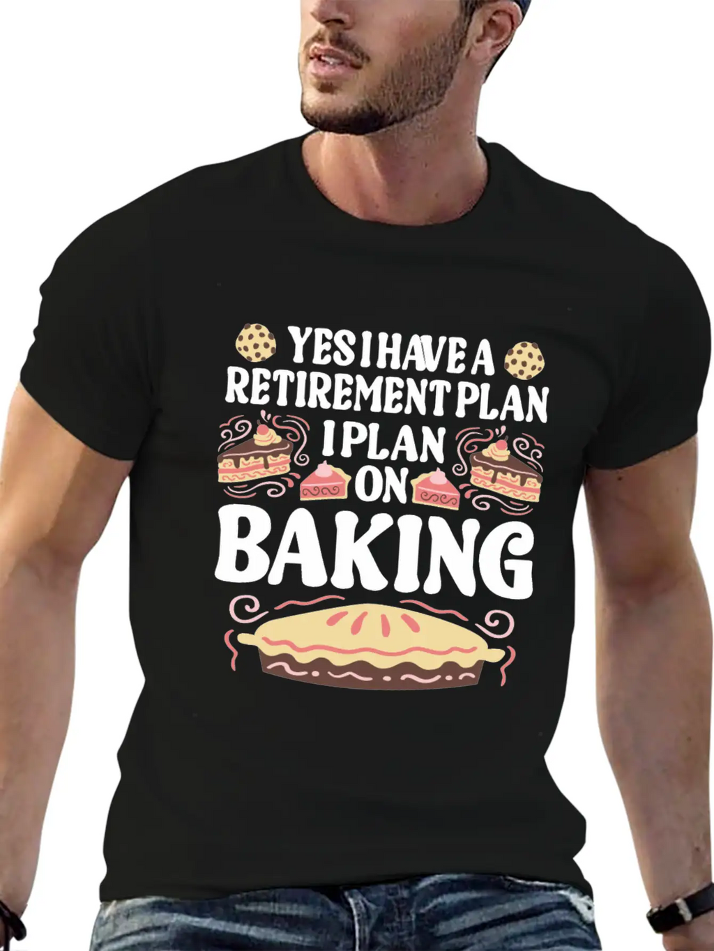 Baking Pun Bake Cook Chef Baker Relaxed Everyday Tee – Lightweight And Durable Cotton
