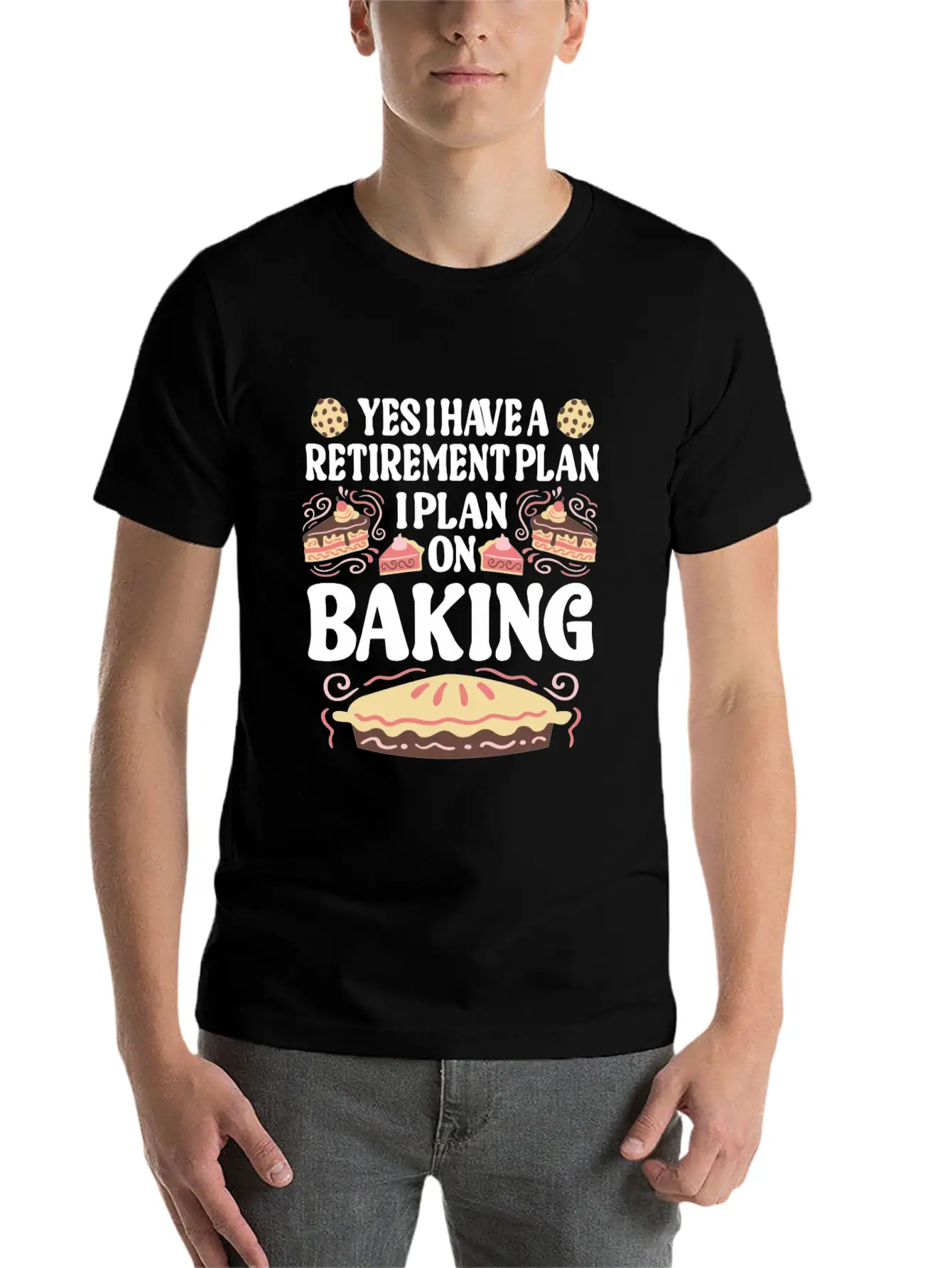 Baking Pun Bake Cook Chef Baker Relaxed Everyday Tee – Lightweight And Durable Cotton
