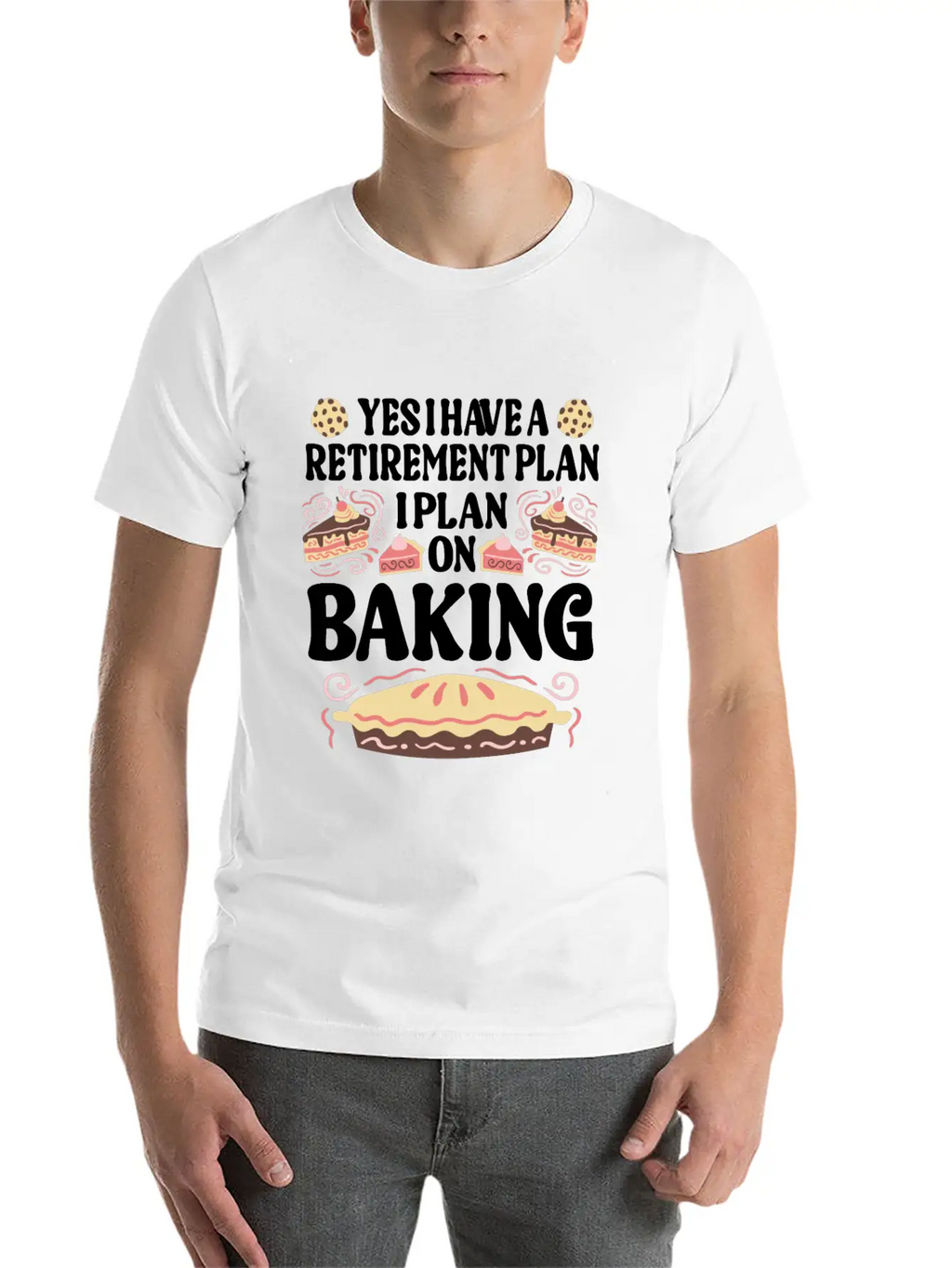 Baking Pun Bake Cook Chef Baker Relaxed Everyday Tee – Lightweight And Durable Cotton