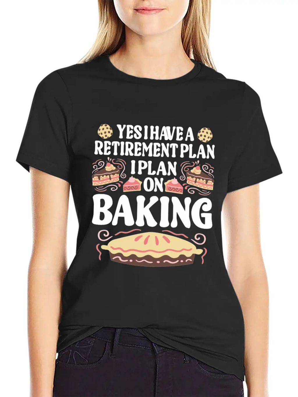 Baking Pun Bake Cook Chef Baker Relaxed Everyday Tee – Lightweight And Durable Cotton