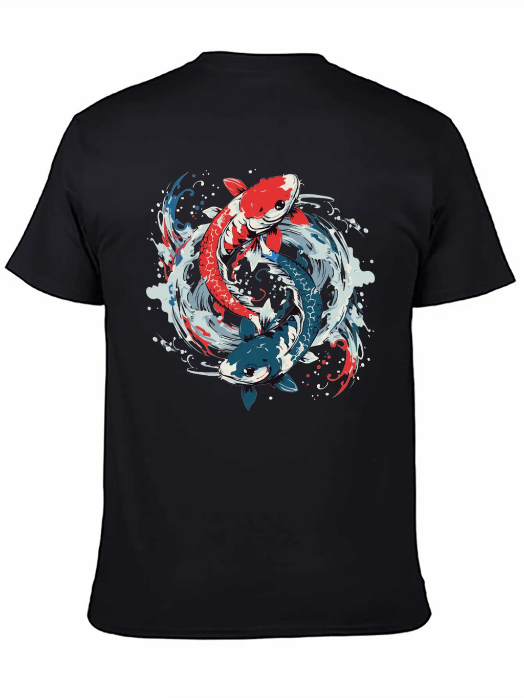 Balance Themed T Shirt Design Creator With Fish Essential Cotton Tee For Daily Outfits – Unisex Style