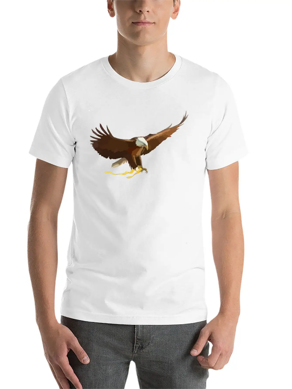 Bald-eagle-297517.png Stylish Everyday T-Shirt – Unisex Basic Cotton Tee