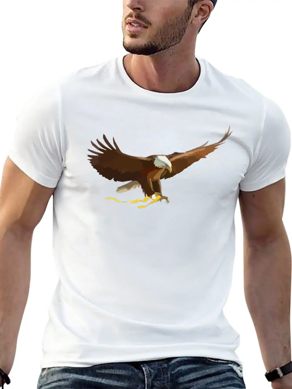 Bald-eagle-297517.png Stylish Everyday T-Shirt – Unisex Basic Cotton Tee