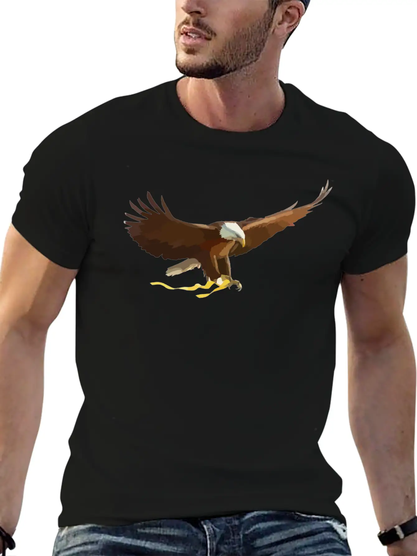 Bald-eagle-297517.png Stylish Everyday T-Shirt – Unisex Basic Cotton Tee
