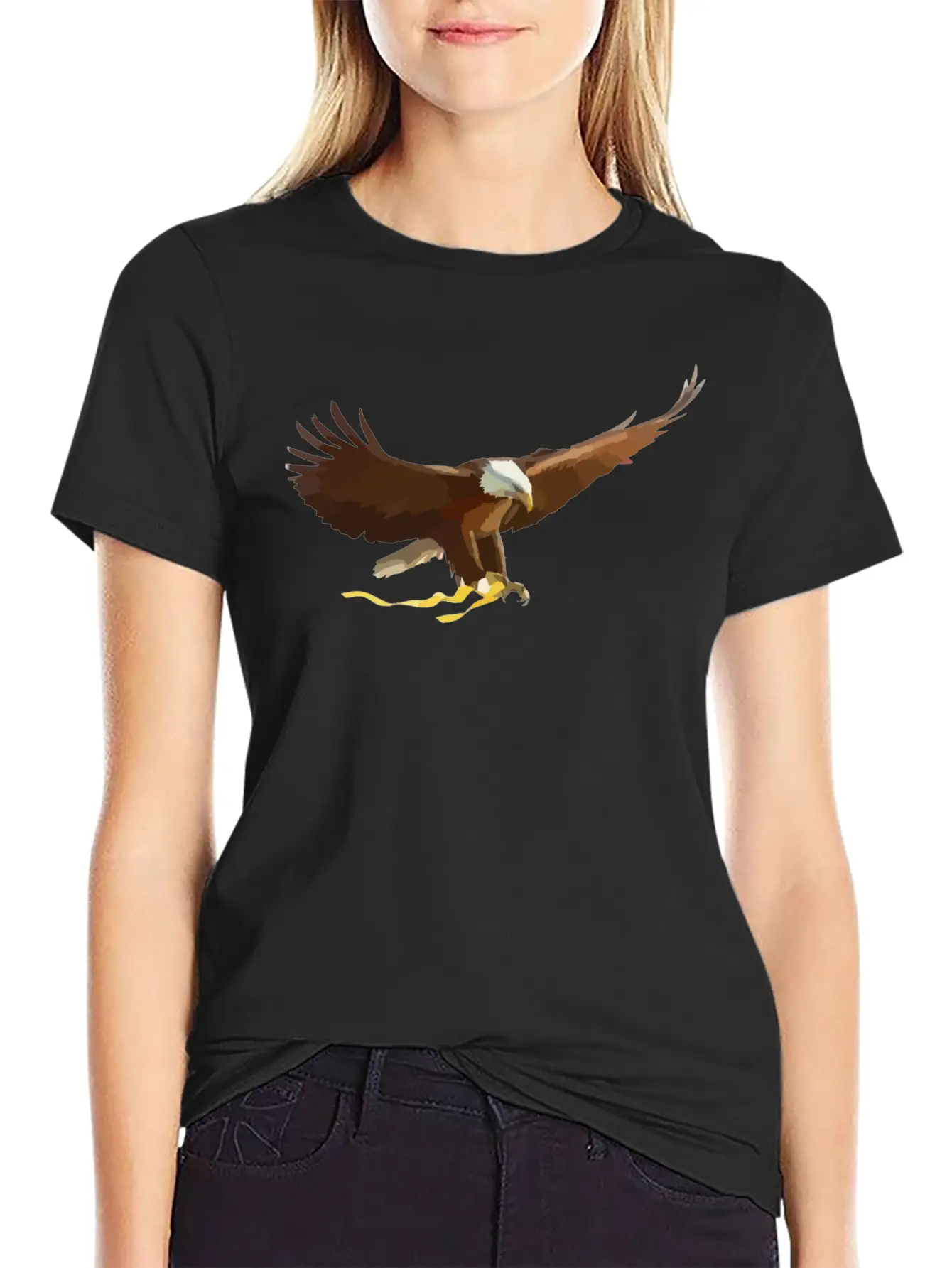 Bald-eagle-297517.png Stylish Everyday T-Shirt – Unisex Basic Cotton Tee
