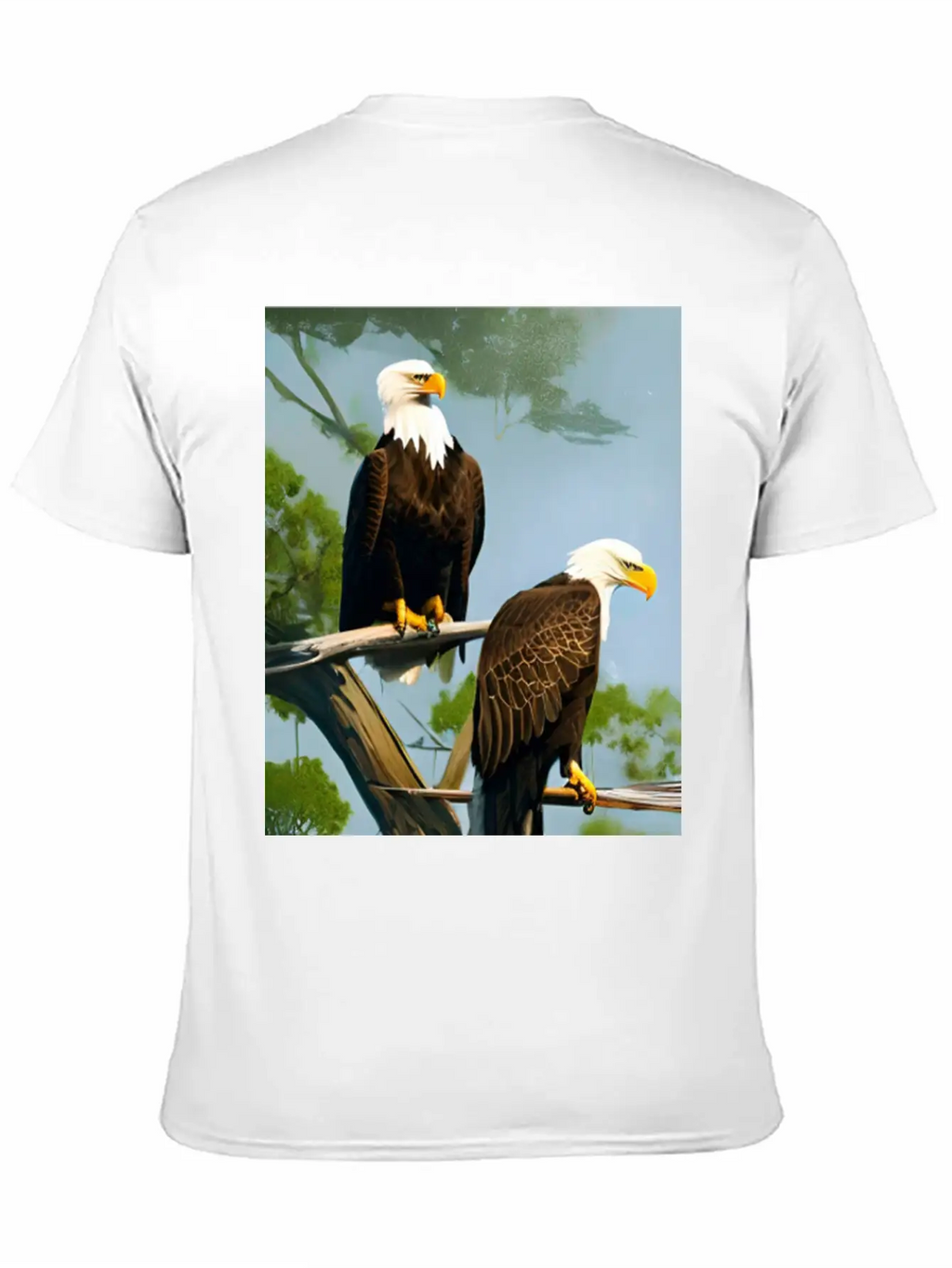 Bald Eagles Breathable Graphic T-Shirt – Perfect For Casual Days