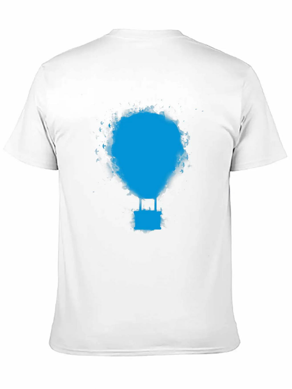 Balloon Blue Essential Cotton Tee For Daily Outfits – Unisex Style