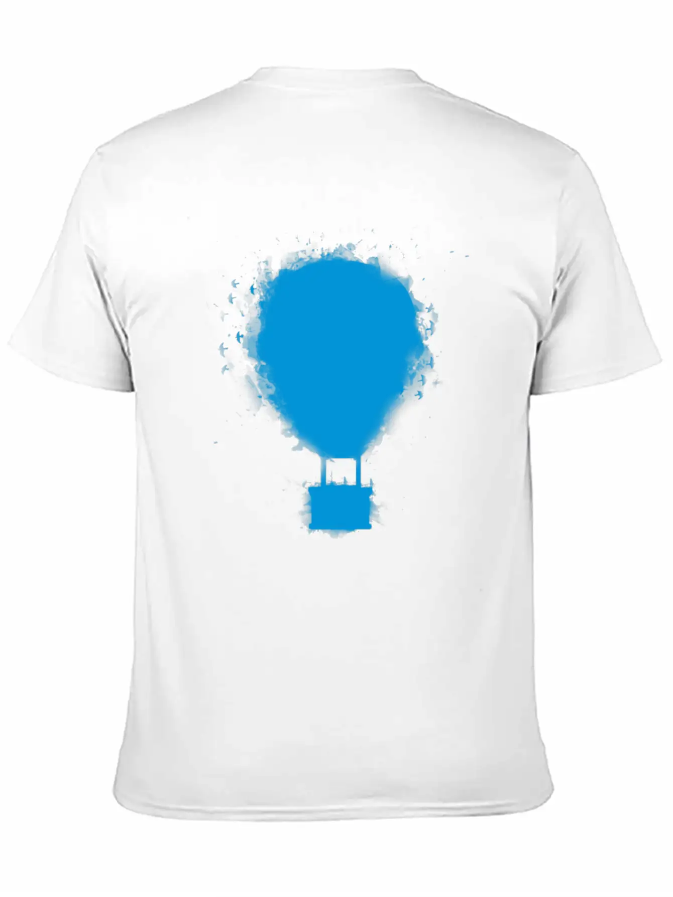 Balloon Blue Essential Cotton Tee For Daily Outfits – Unisex Style