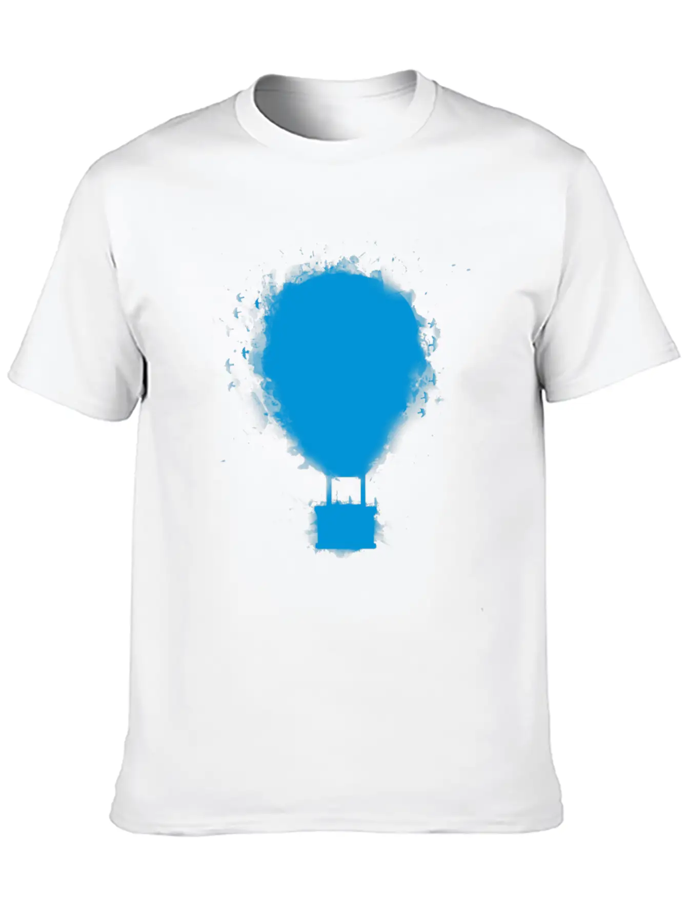 Balloon Blue Essential Cotton Tee For Daily Outfits – Unisex Style