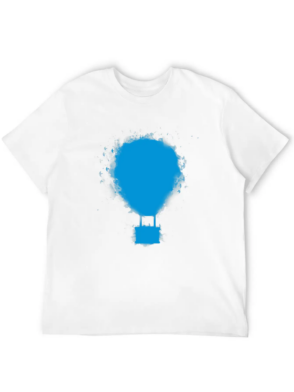 Balloon Blue Essential Cotton Tee For Daily Outfits – Unisex Style