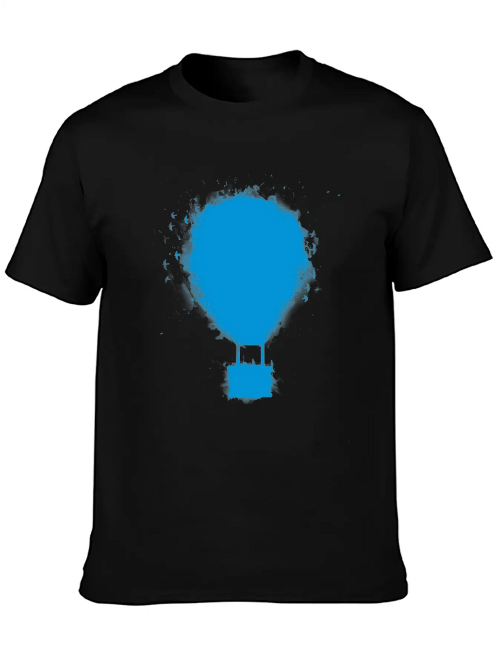 Balloon Blue Essential Cotton Tee For Daily Outfits – Unisex Style