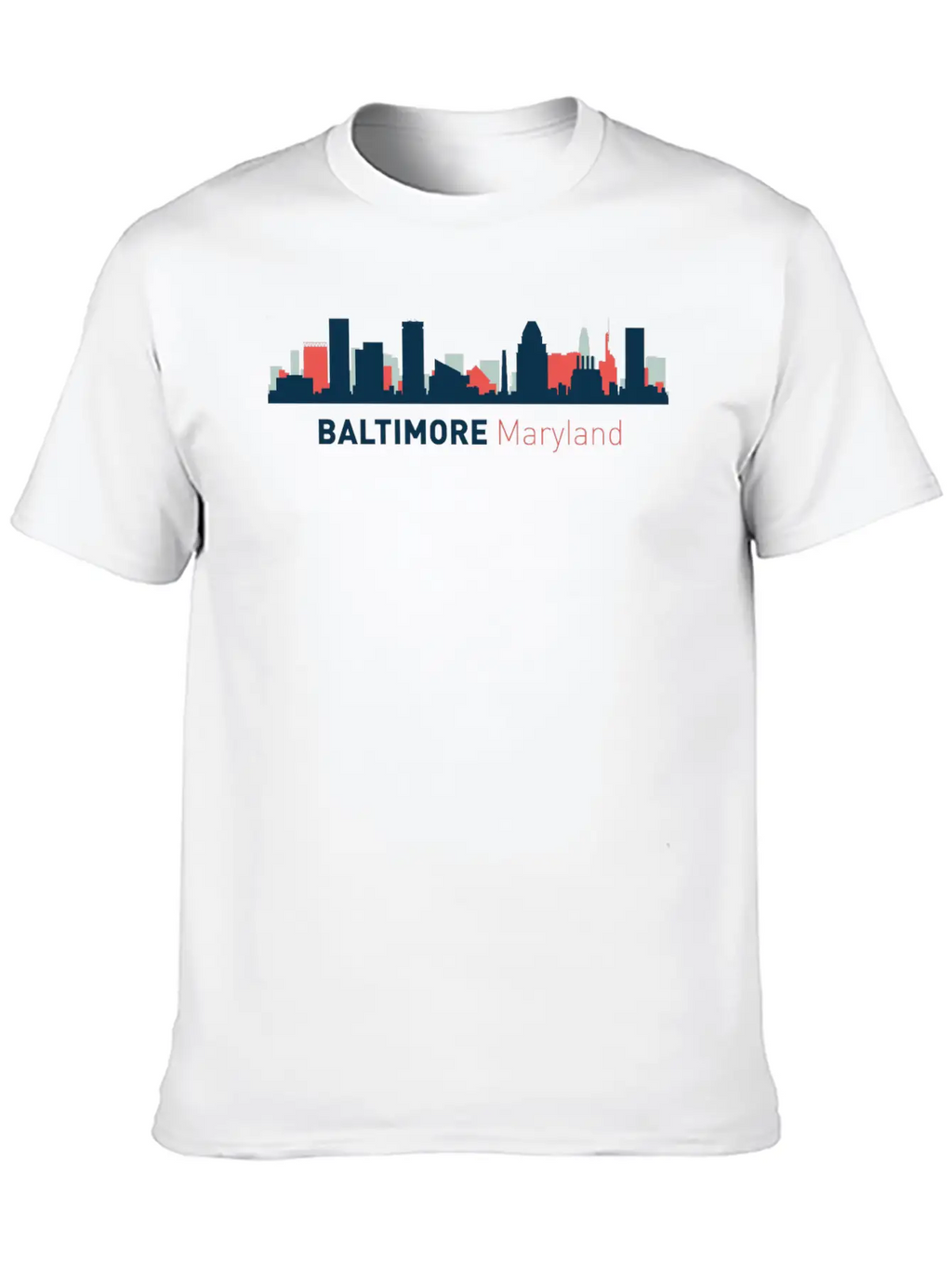 Baltimore, Maryland Breathable Soft Cotton T-Shirt – Timeless Casual Look