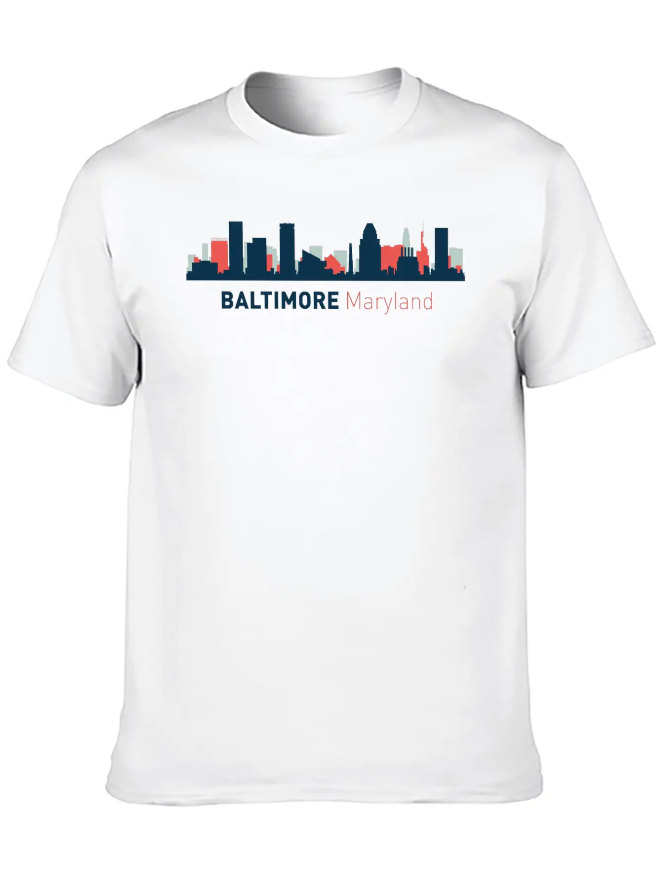 Baltimore, Maryland Breathable Soft Cotton T-Shirt – Timeless Casual Look