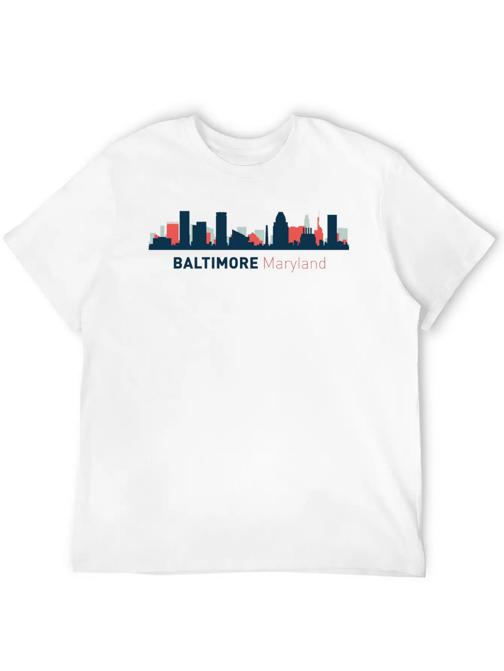 Baltimore, Maryland Breathable Soft Cotton T-Shirt – Timeless Casual Look