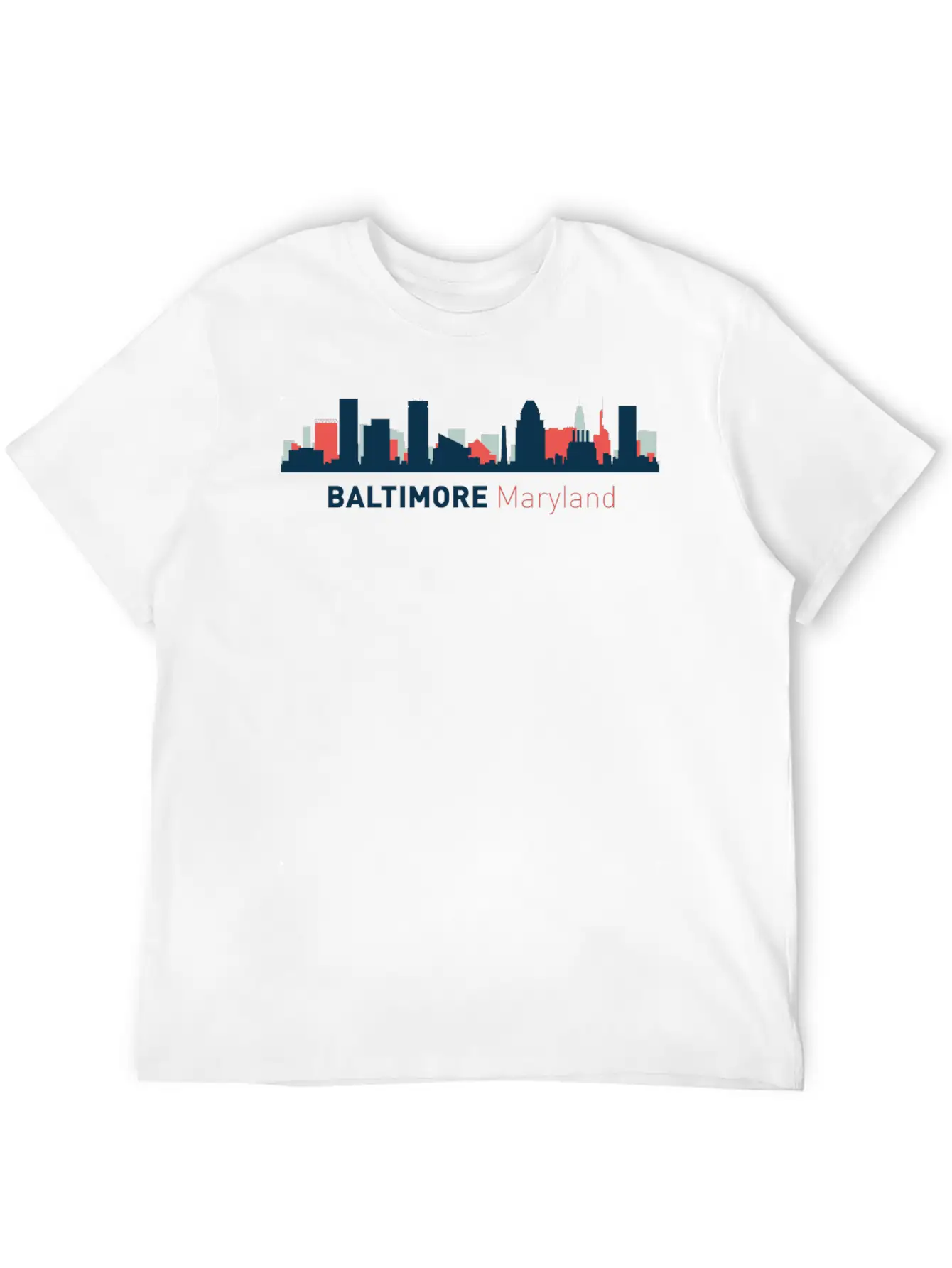 Baltimore, Maryland Breathable Soft Cotton T-Shirt – Timeless Casual Look