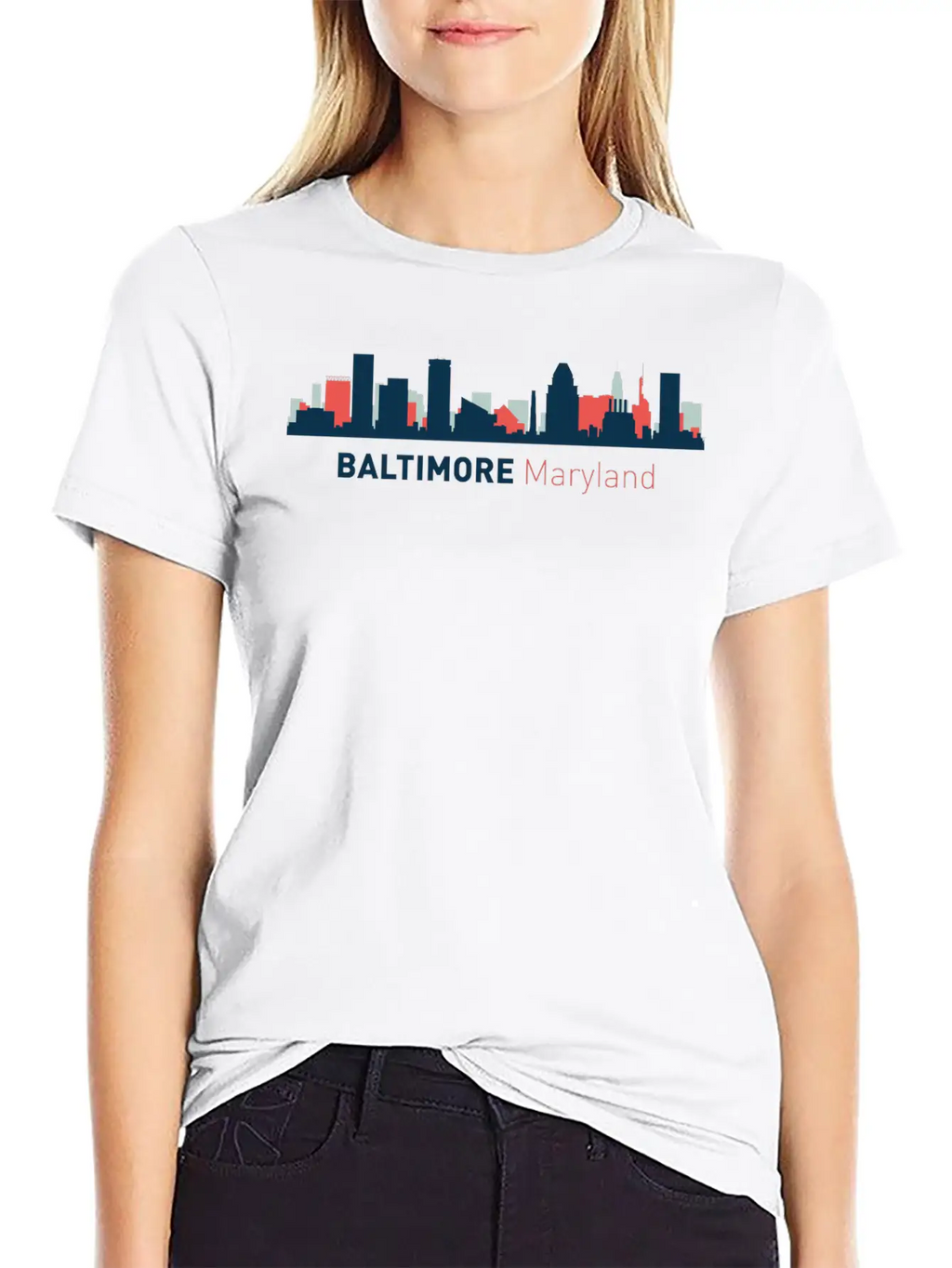 Baltimore, Maryland Breathable Soft Cotton T-Shirt – Timeless Casual Look