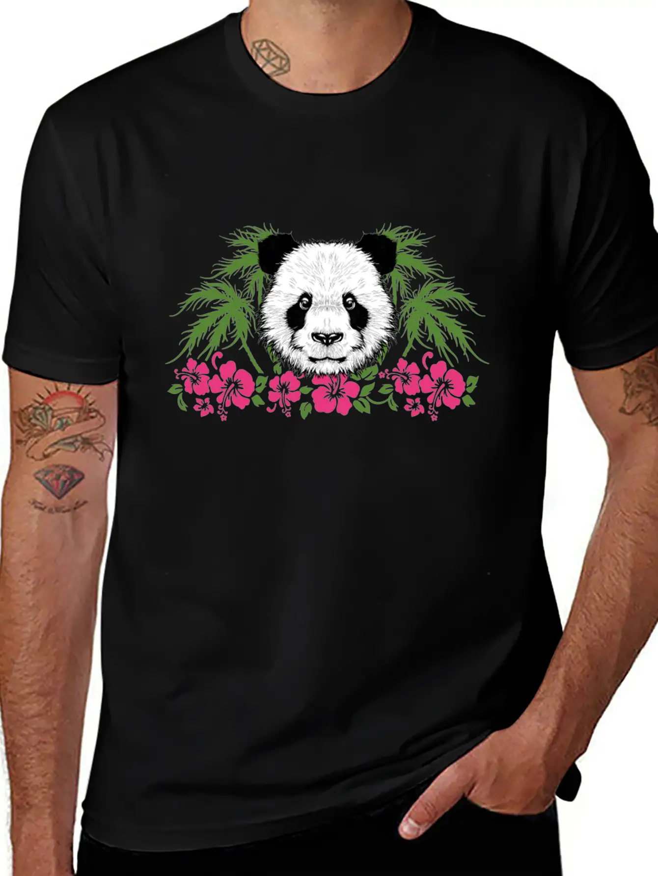 Bamboo Panda Panda Harbor Panda Head Girl Outfit Breathable Soft Cotton T-Shirt – Timeless Casual Look