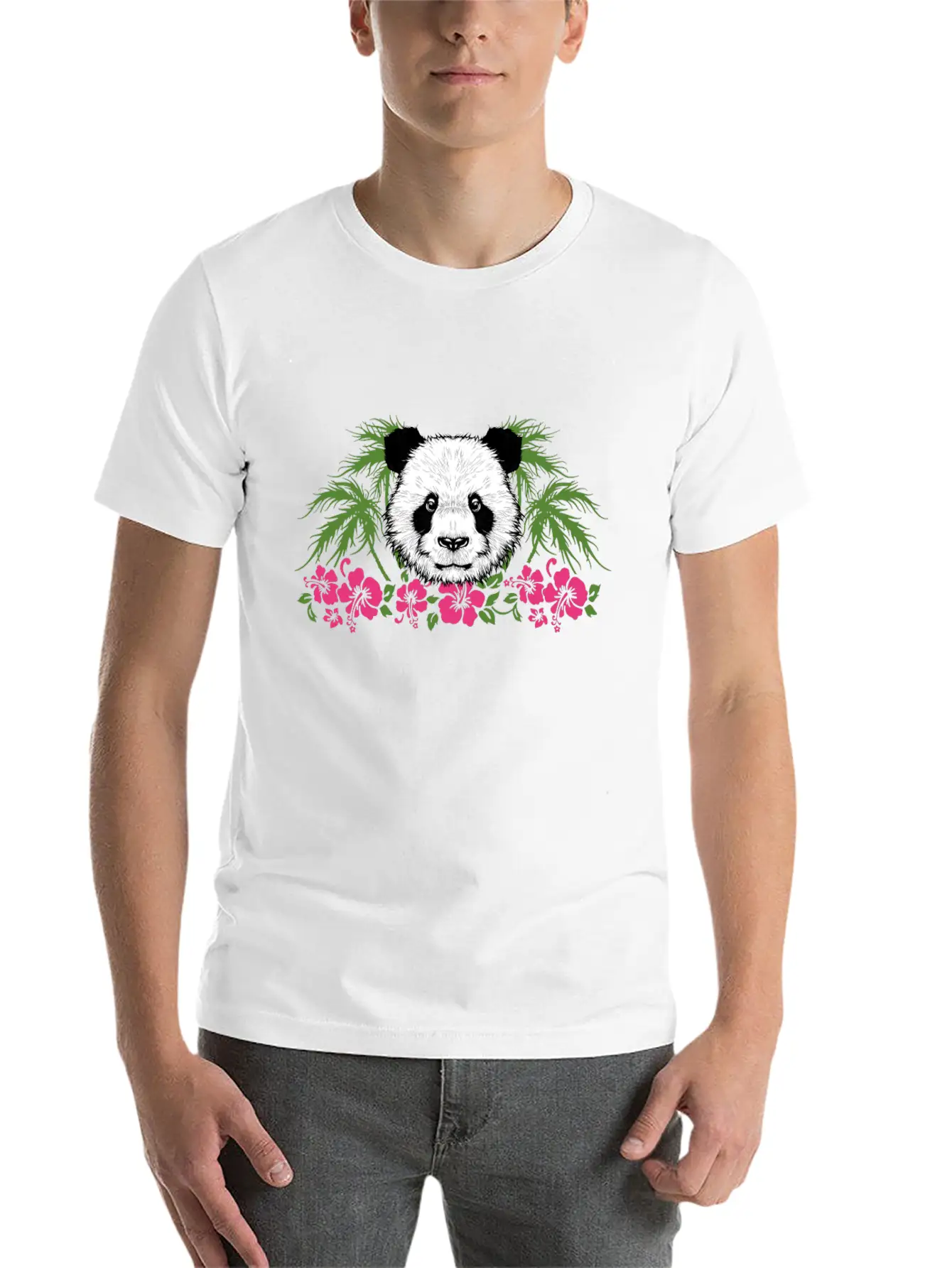 Bamboo Panda Panda Harbor Panda Head Girl Outfit Breathable Soft Cotton T-Shirt – Timeless Casual Look