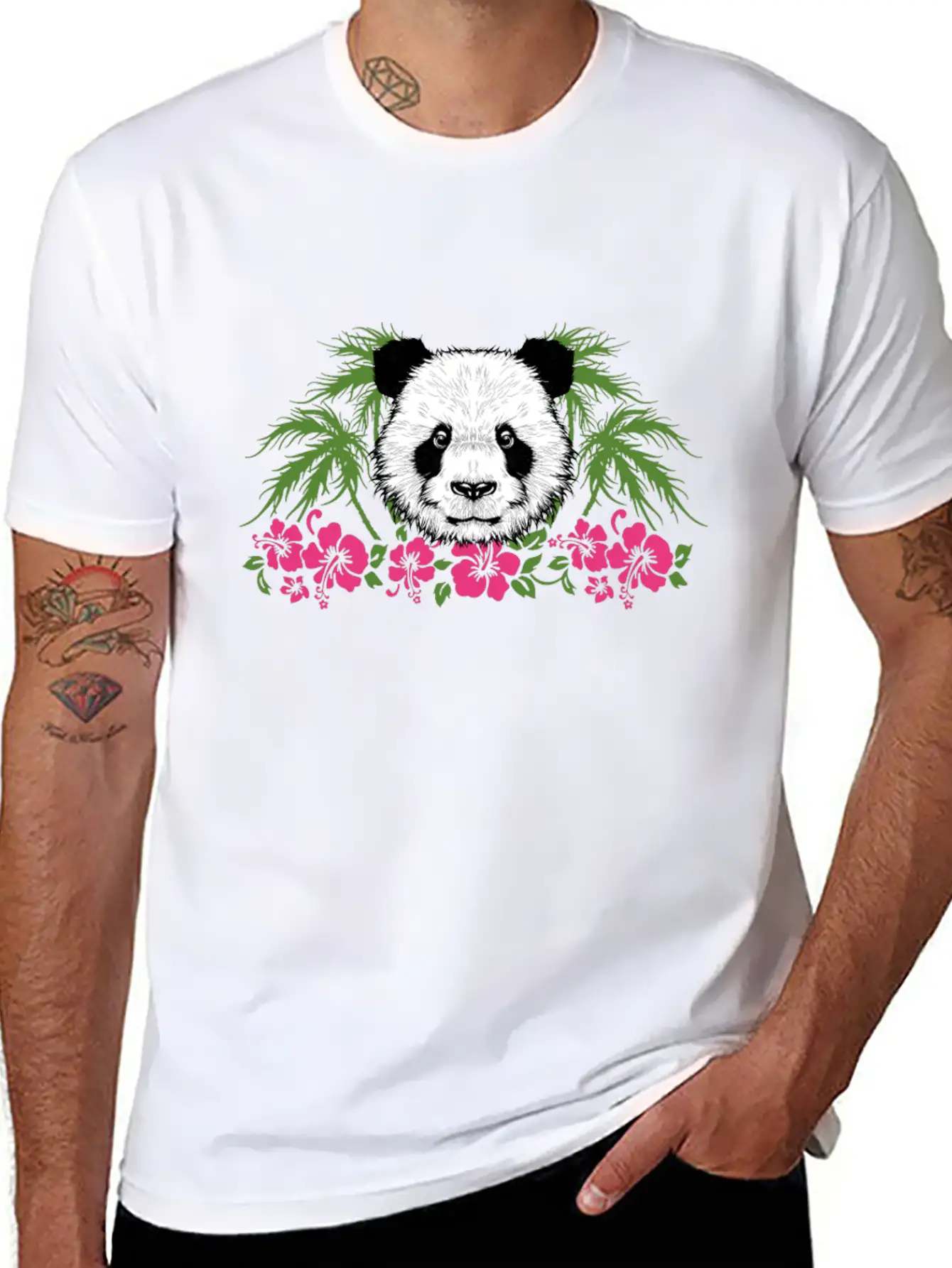 Bamboo Panda Panda Harbor Panda Head Girl Outfit Breathable Soft Cotton T-Shirt – Timeless Casual Look