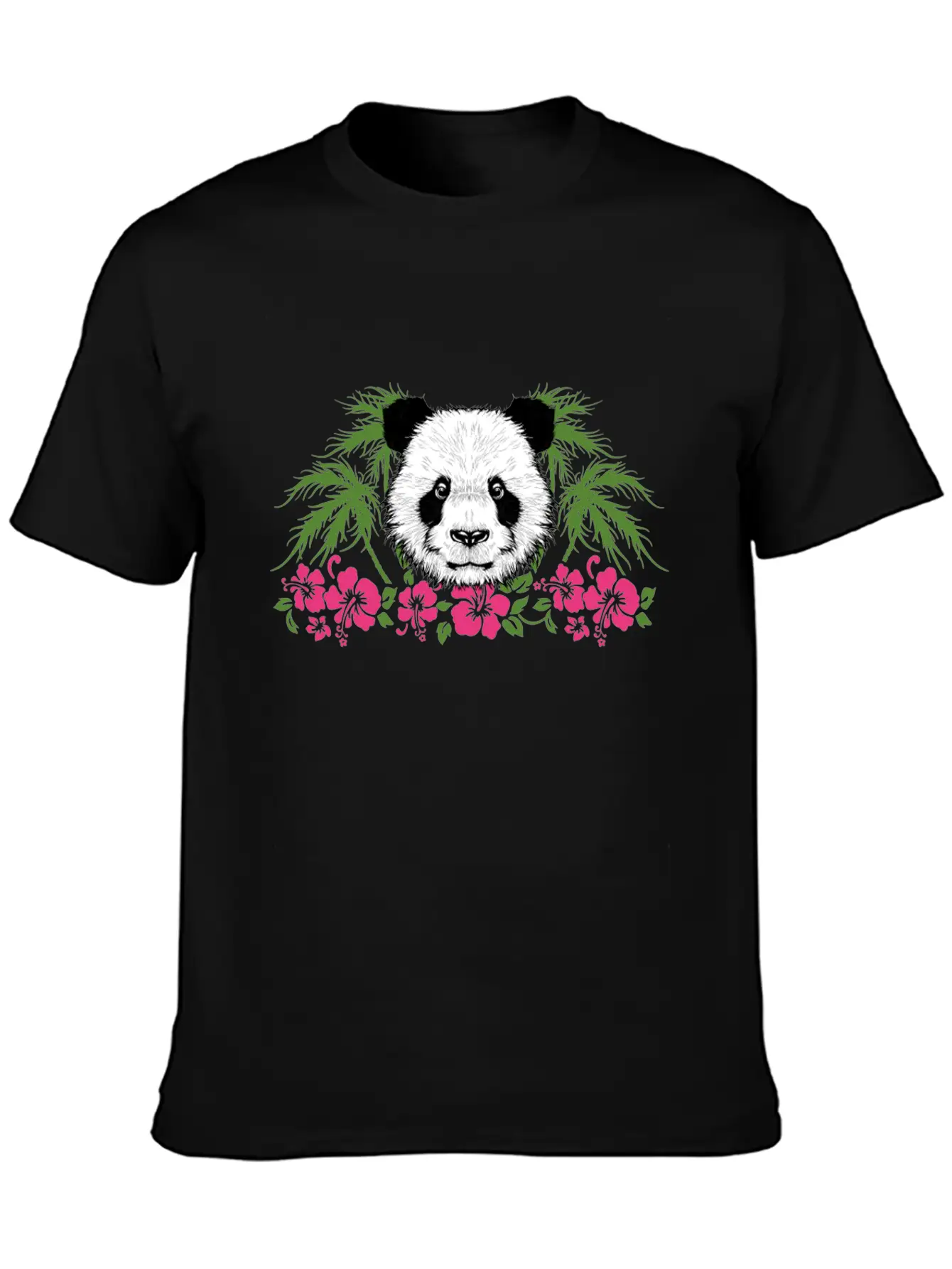 Bamboo Panda Panda Harbor Panda Head Girl Outfit Breathable Soft Cotton T-Shirt – Timeless Casual Look