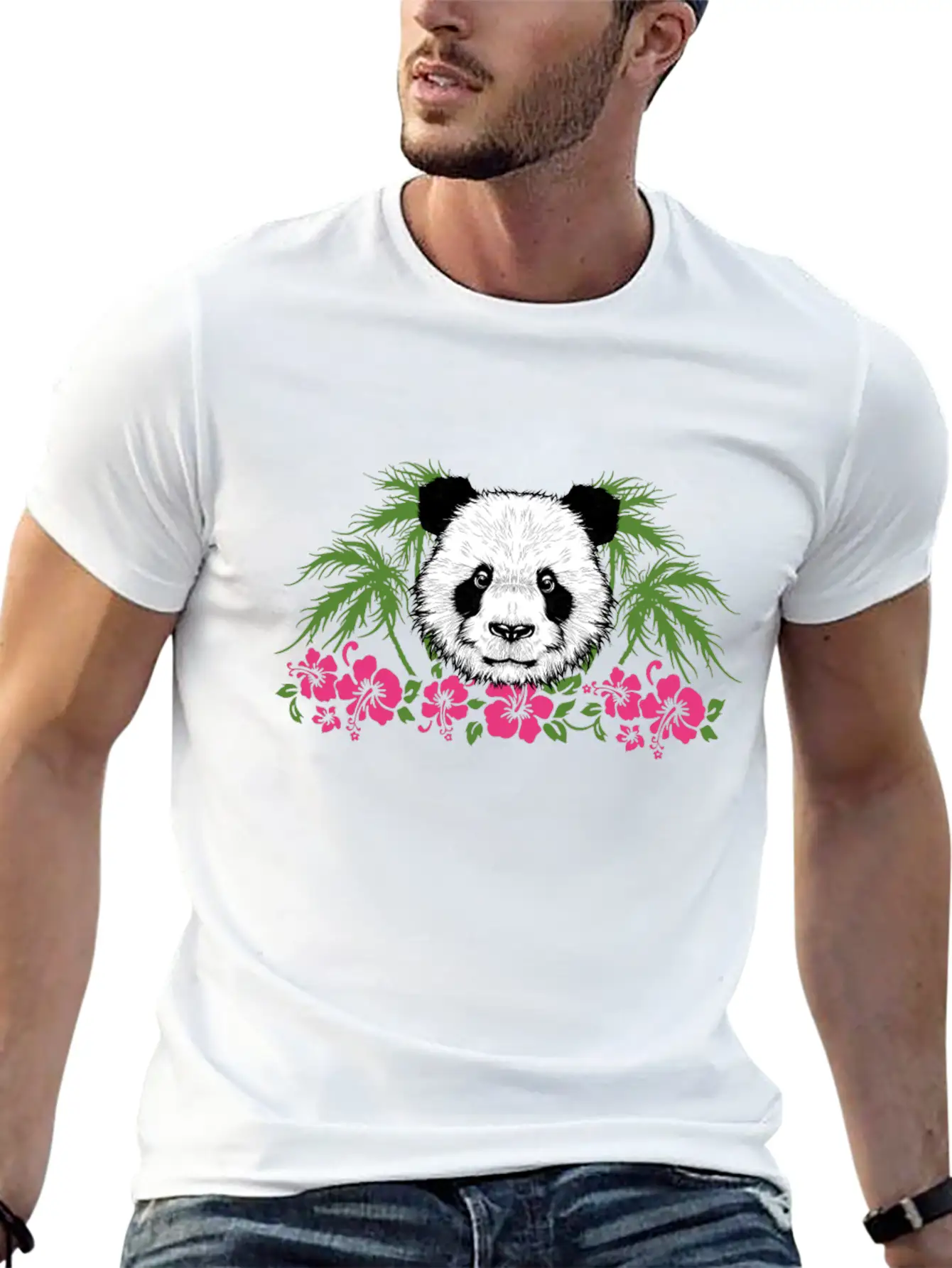 Bamboo Panda Panda Harbor Panda Head Girl Outfit Breathable Soft Cotton T-Shirt – Timeless Casual Look