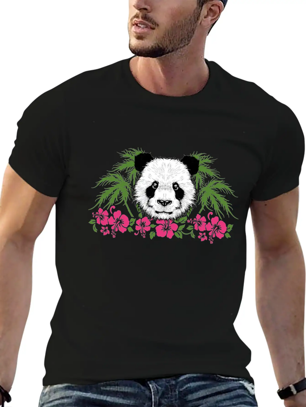 Bamboo Panda Panda Harbor Panda Head Girl Outfit Breathable Soft Cotton T-Shirt – Timeless Casual Look