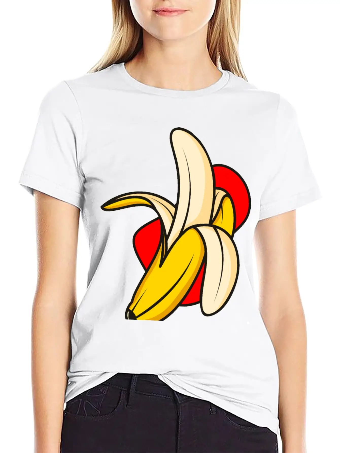 Banana Vector Illustration Classic Cotton Tee – Unisex Comfort For Any Season