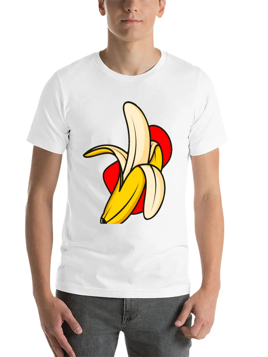 Banana Vector Illustration Classic Cotton Tee – Unisex Comfort For Any Season