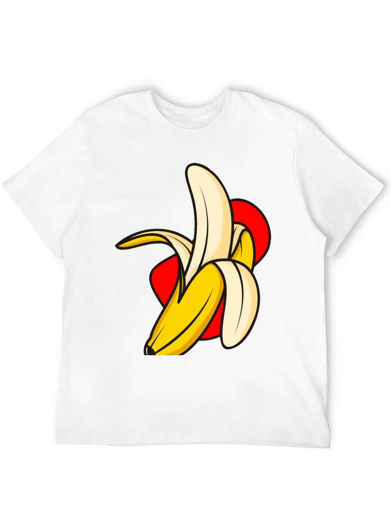Banana Vector Illustration Classic Cotton Tee – Unisex Comfort For Any Season