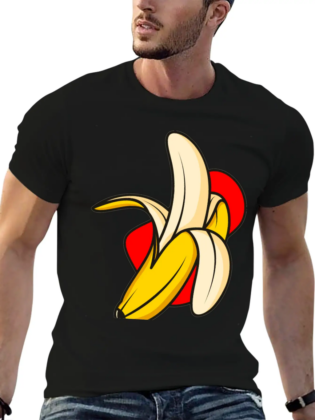 Banana Vector Illustration Classic Cotton Tee – Unisex Comfort For Any Season