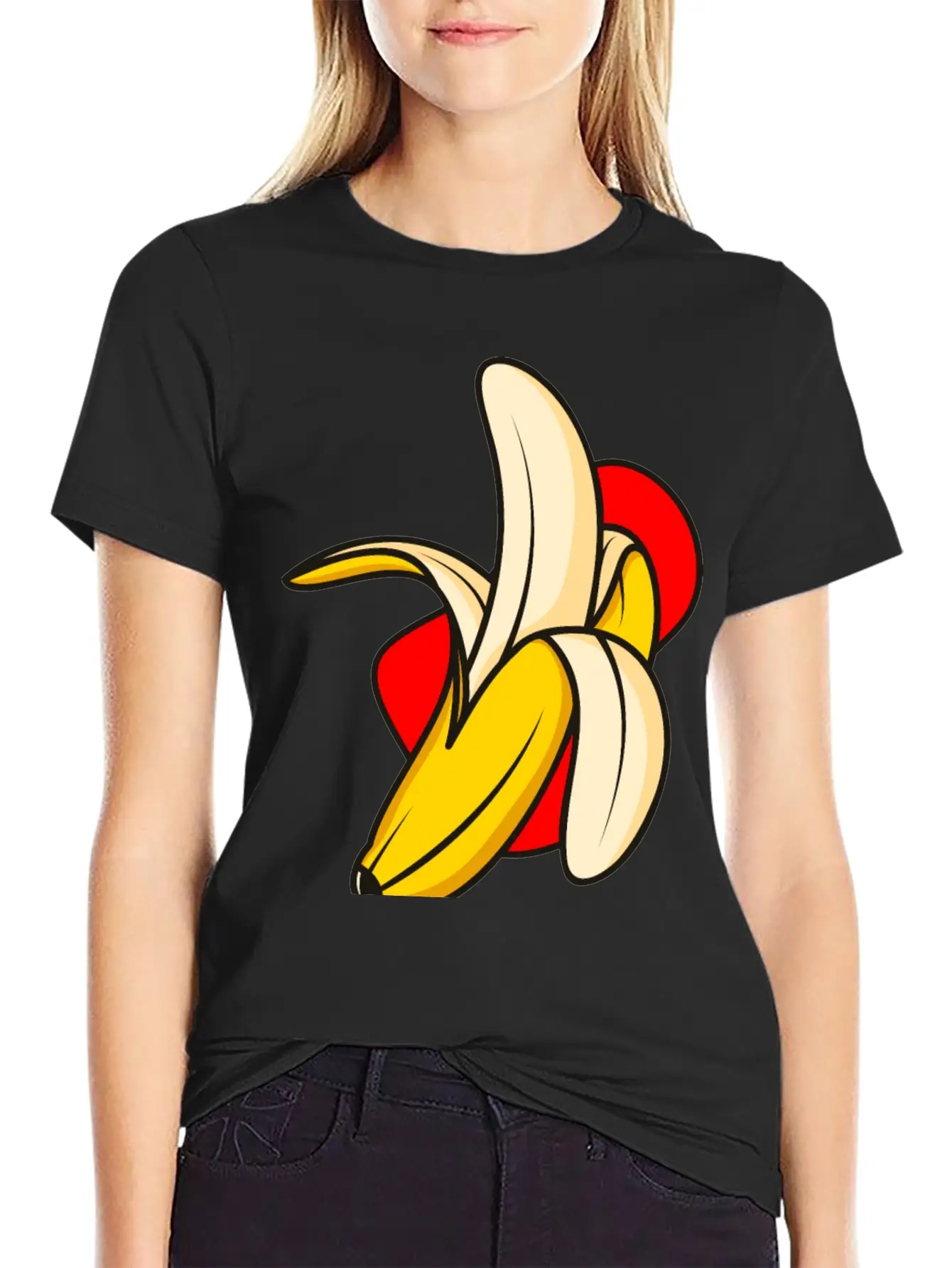 Banana Vector Illustration Classic Cotton Tee – Unisex Comfort For Any Season