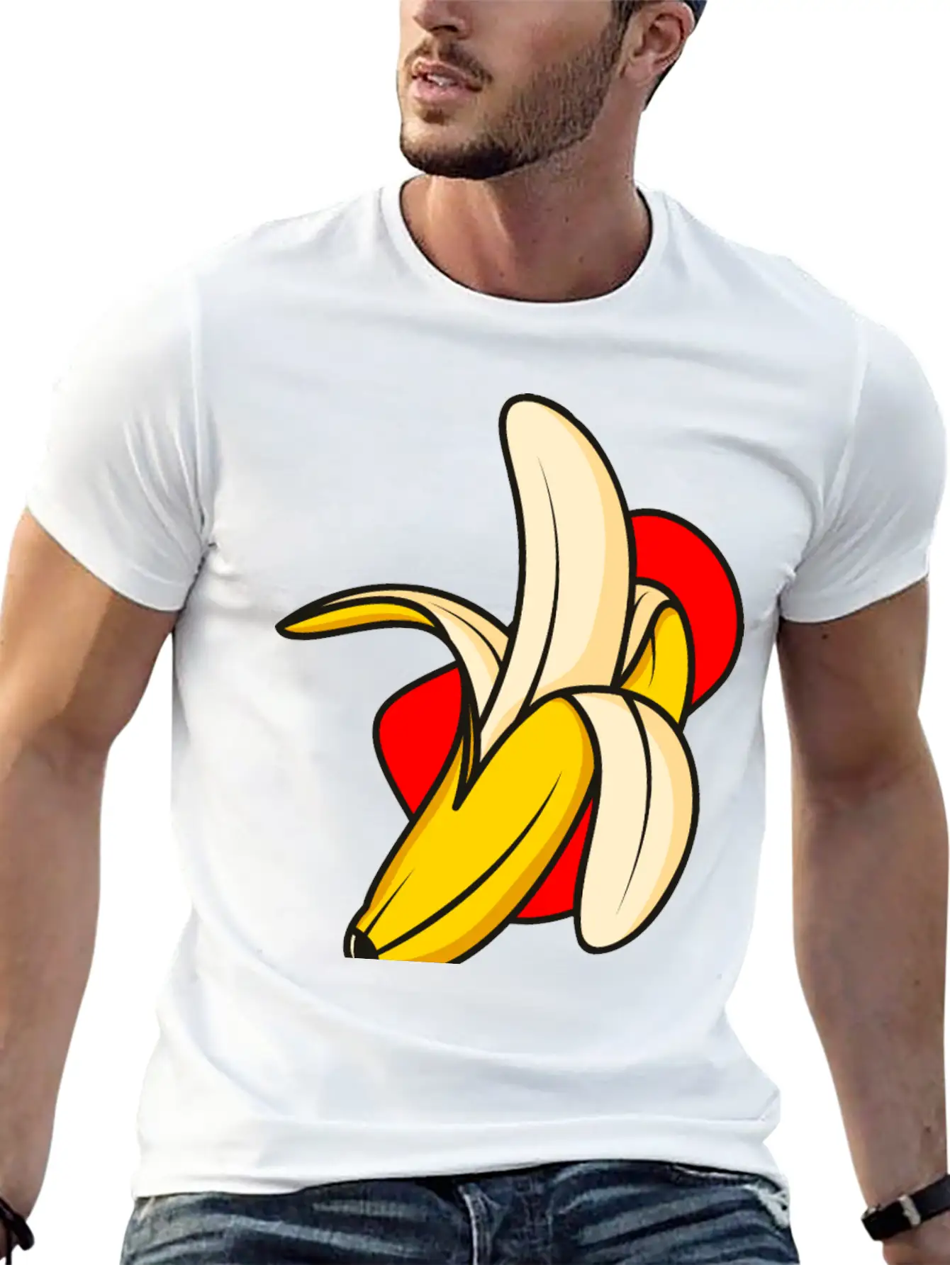 Banana Vector Illustration Classic Cotton Tee – Unisex Comfort For Any Season