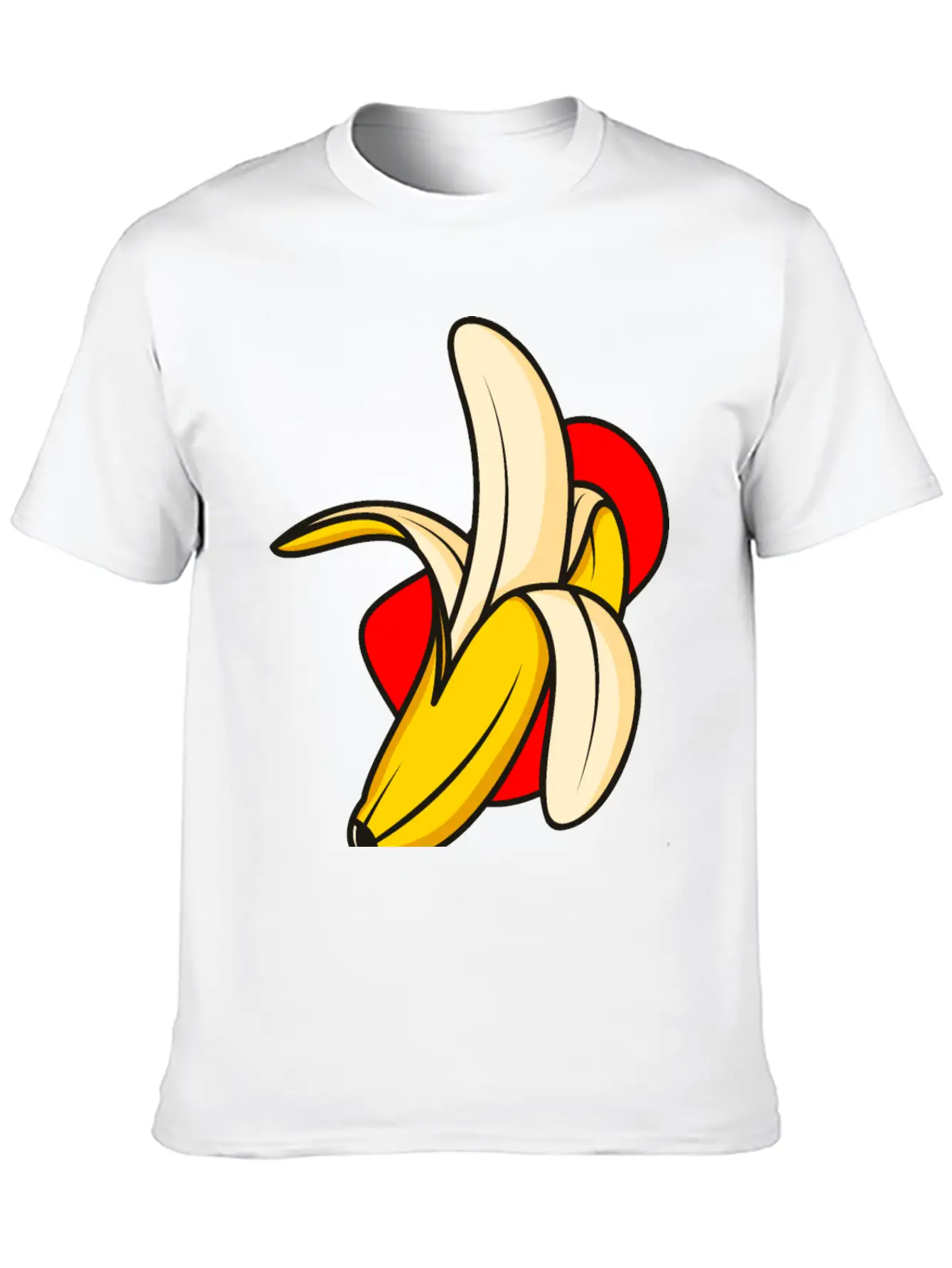 Banana Vector Illustration Classic Cotton Tee – Unisex Comfort For Any Season