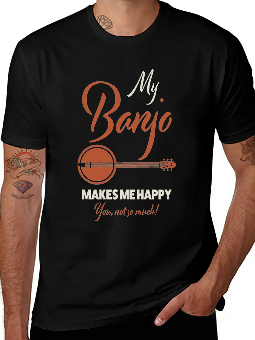 Banjo Country Essential Cotton Tee For Daily Outfits – Unisex Style