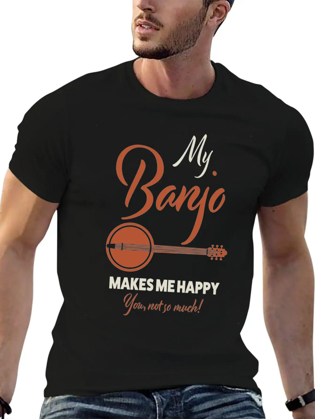 Banjo Country Essential Cotton Tee For Daily Outfits – Unisex Style