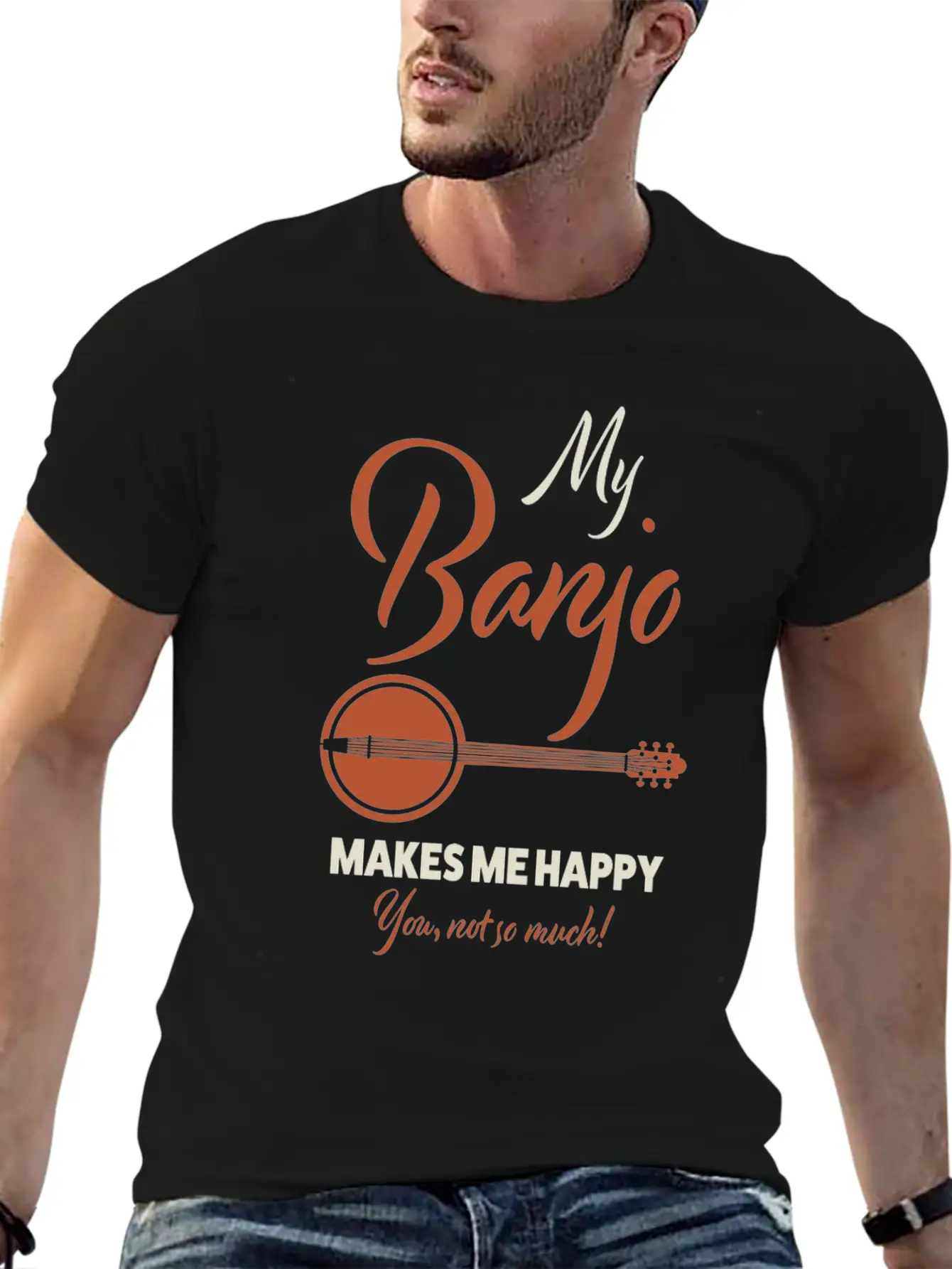 Banjo Country Essential Cotton Tee For Daily Outfits – Unisex Style