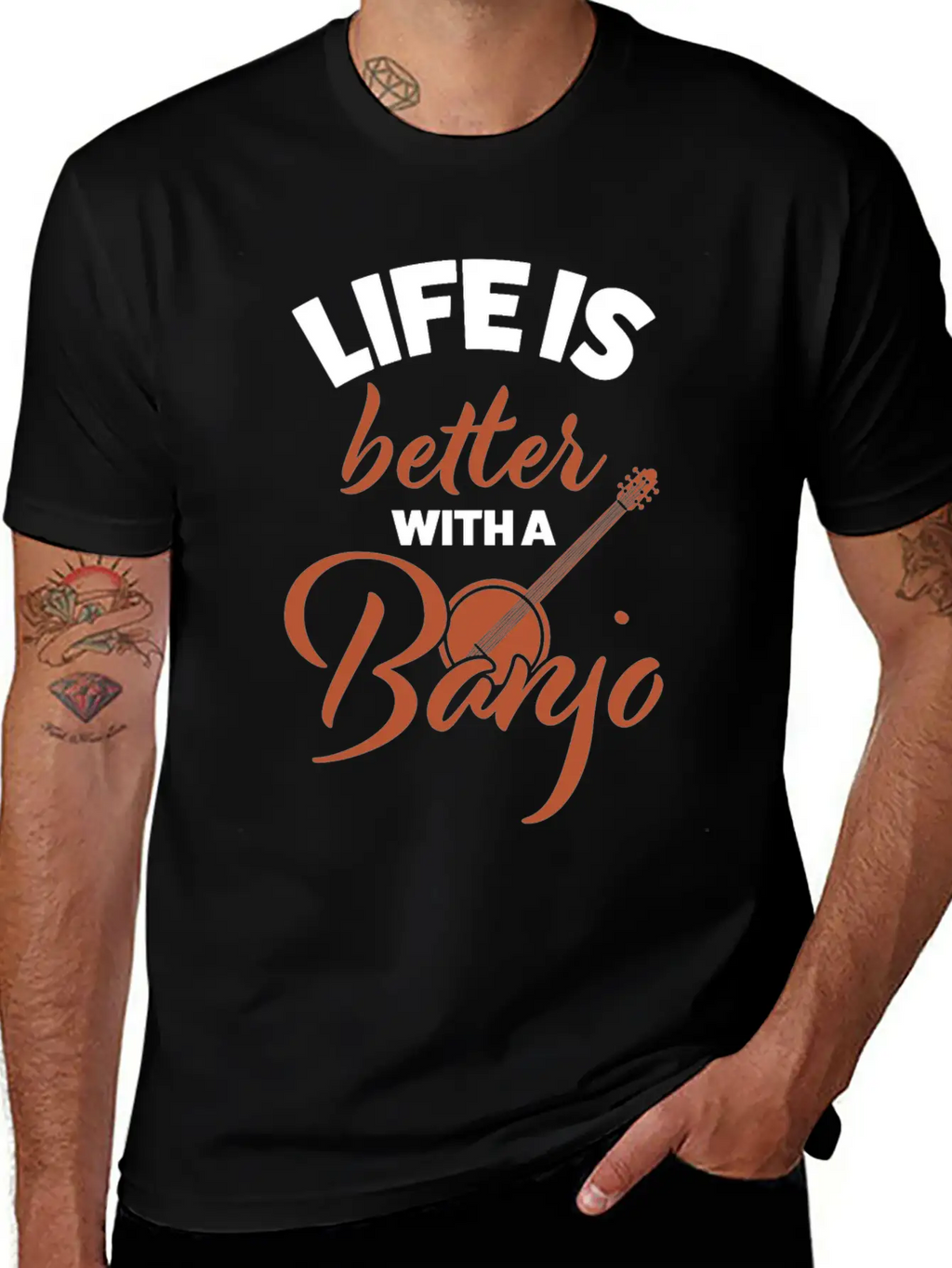 Banjo Country Music Classic Cotton Tee – Unisex Comfort For Any Season