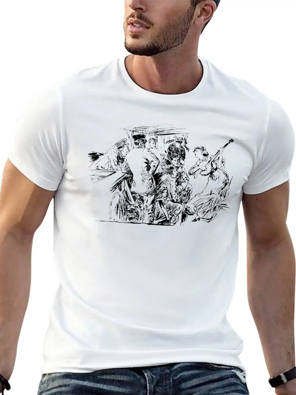 Banjo Lady Unisex Casual T-Shirt – Clean Design For Daily Comfort