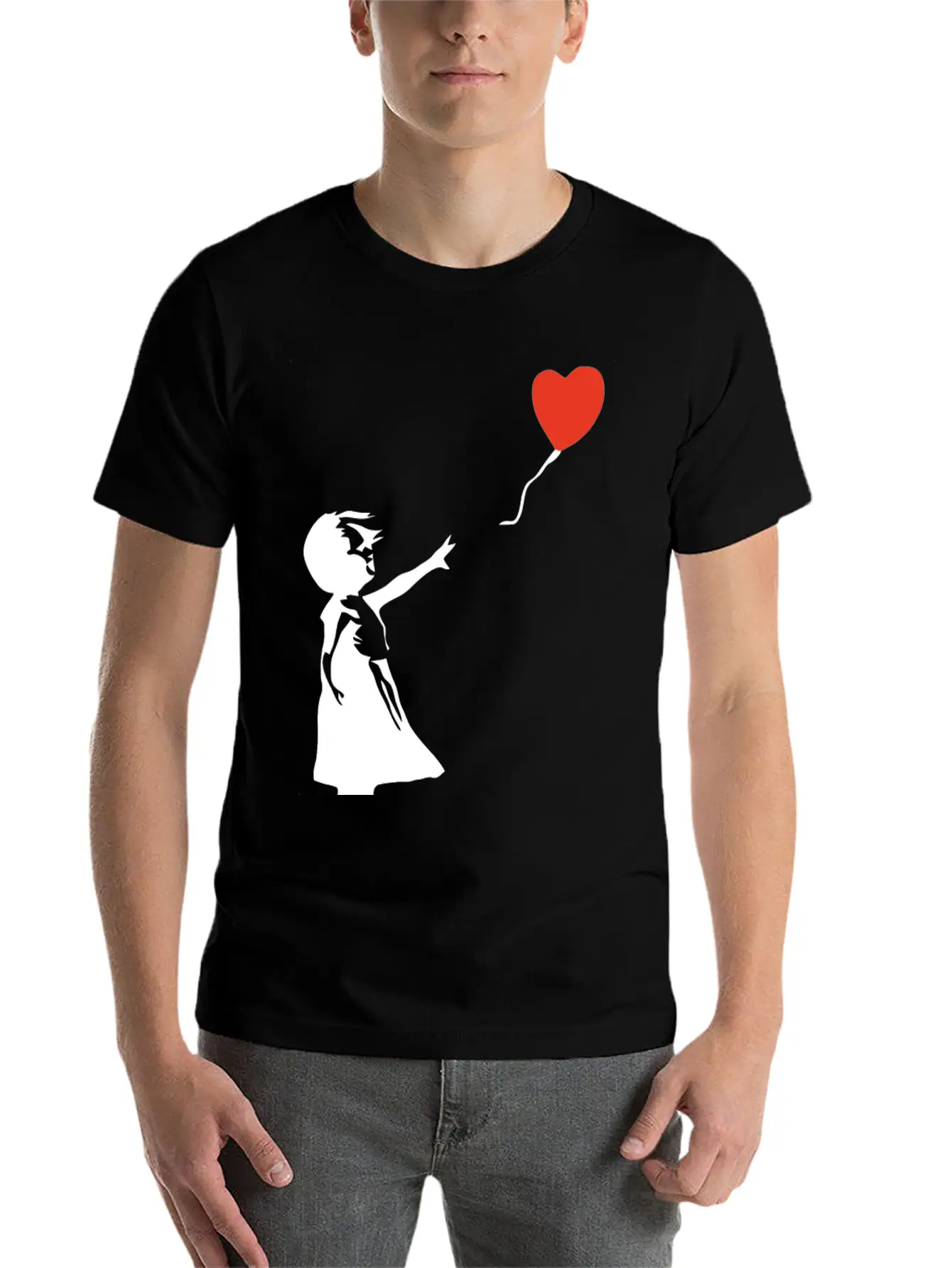Banksy Style Classic Cotton Tee – Unisex Comfort For Any Season