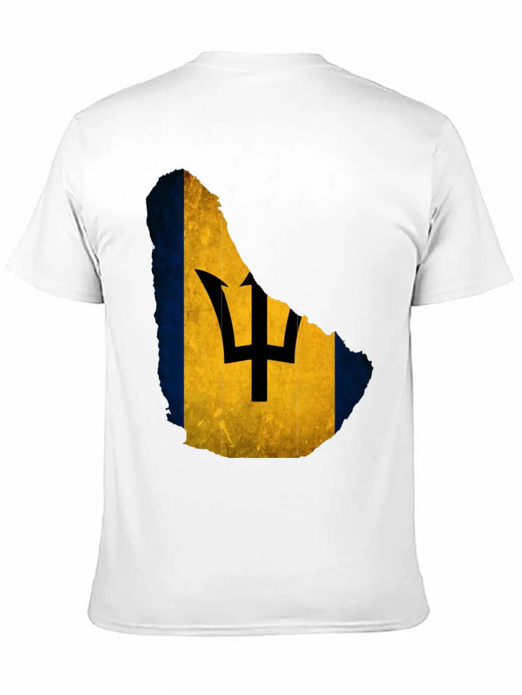 Barbados Flag Map Unisex Casual T-Shirt – Clean Design For Daily Comfort