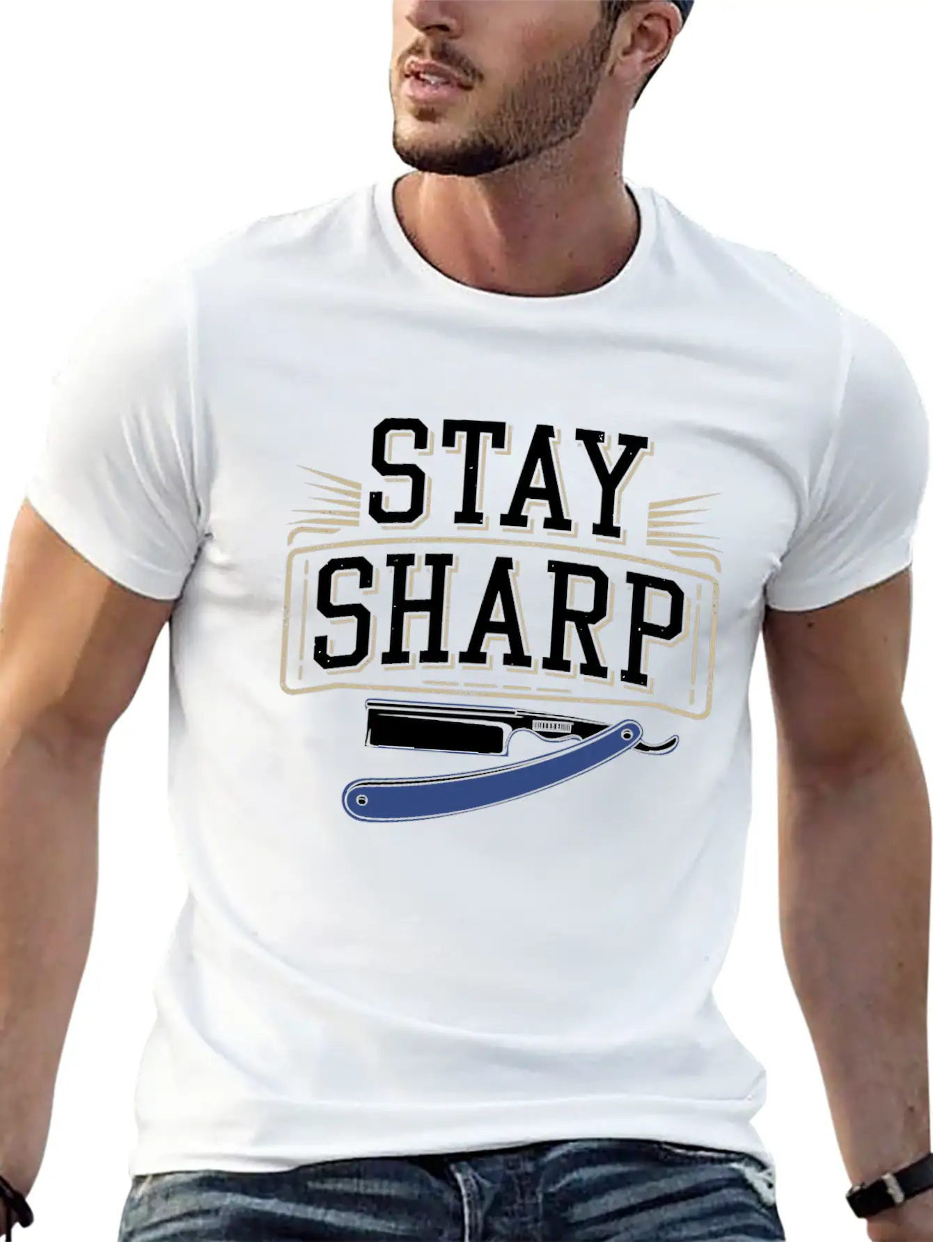 Barbering Barber Hair Stylist Classic Cut Barber Relaxed Everyday Tee – Lightweight And Durable Cotton
