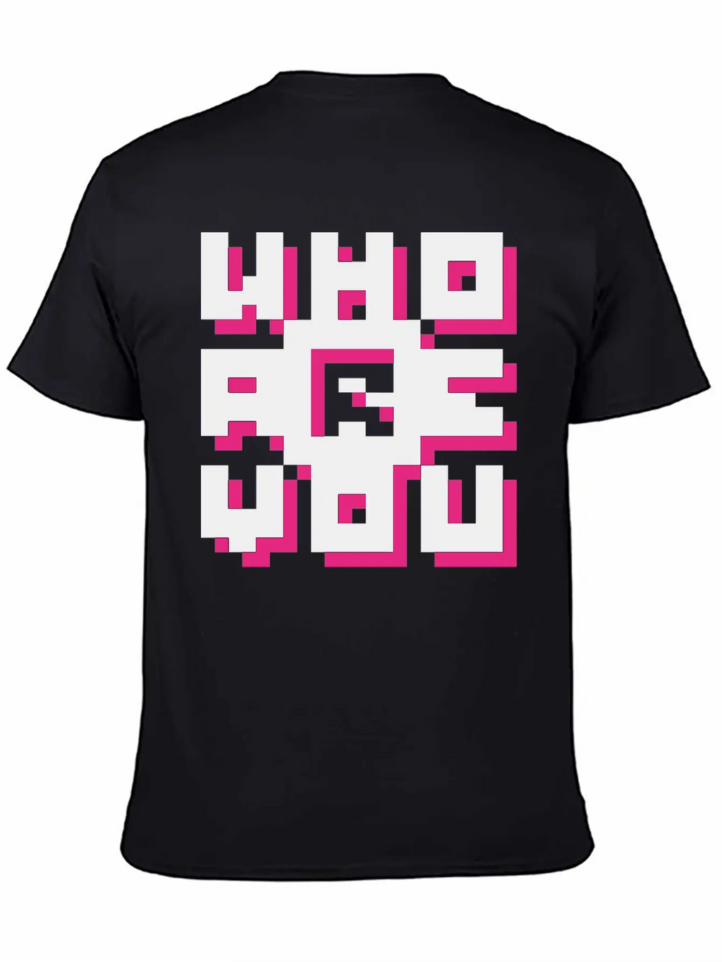 Barcode / Who Are You? Minimal Design Art Breathable Graphic T-Shirt – Perfect For Casual Days
