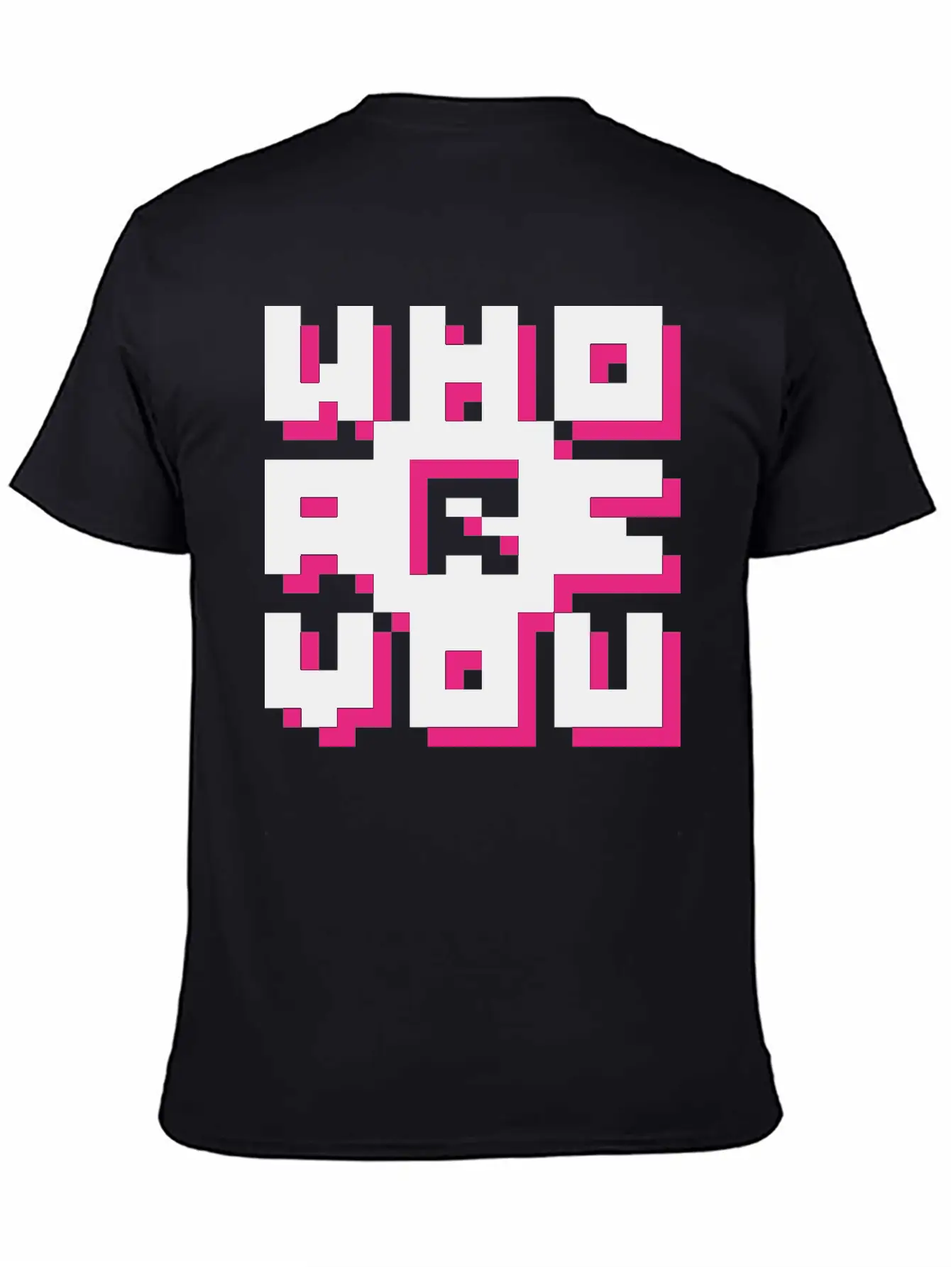 Barcode / Who Are You? Minimal Design Art Breathable Graphic T-Shirt – Perfect For Casual Days