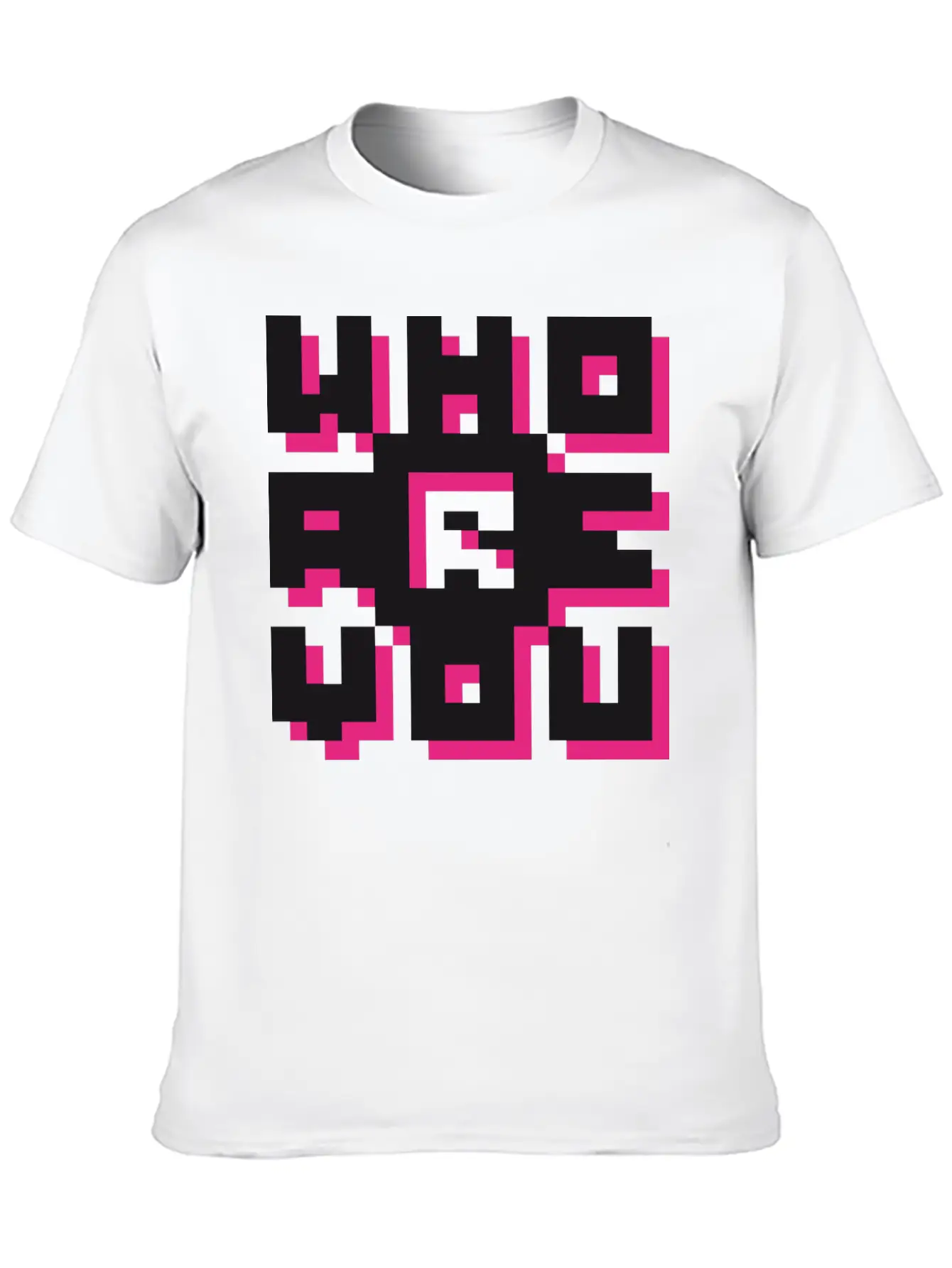 Barcode / Who Are You? Minimal Design Art Breathable Graphic T-Shirt – Perfect For Casual Days