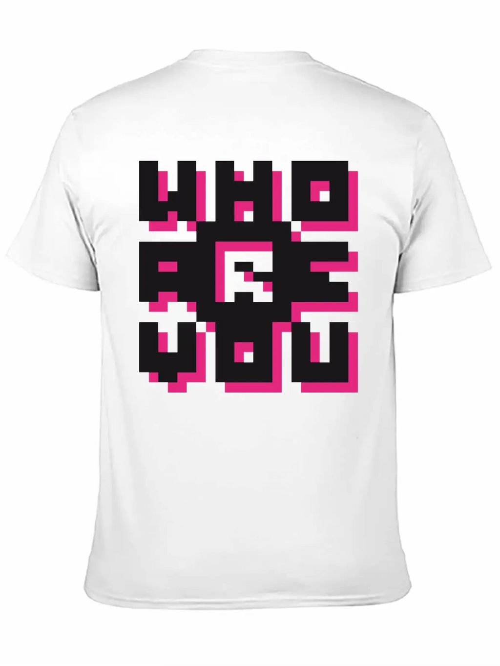 Barcode / Who Are You? Minimal Design Art Breathable Graphic T-Shirt – Perfect For Casual Days