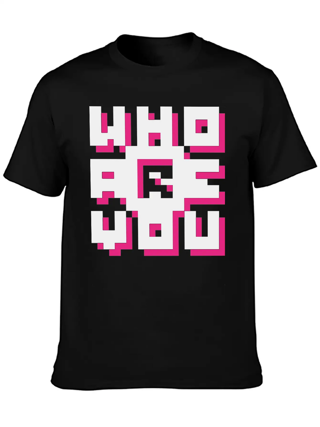 Barcode / Who Are You? Minimal Design Art Breathable Graphic T-Shirt – Perfect For Casual Days