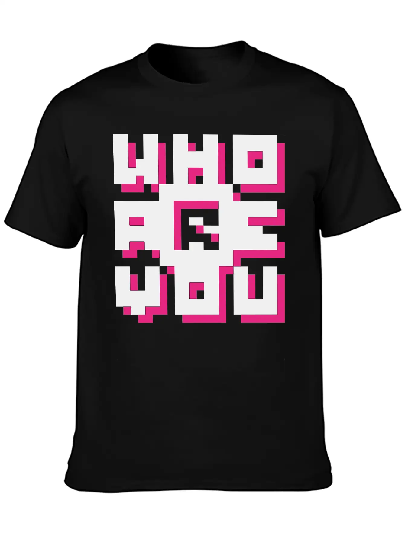 Barcode / Who Are You? Minimal Design Art Breathable Graphic T-Shirt – Perfect For Casual Days