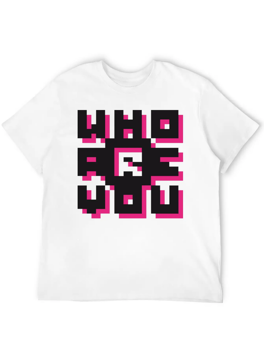 Barcode / Who Are You? Minimal Design Art Breathable Graphic T-Shirt – Perfect For Casual Days