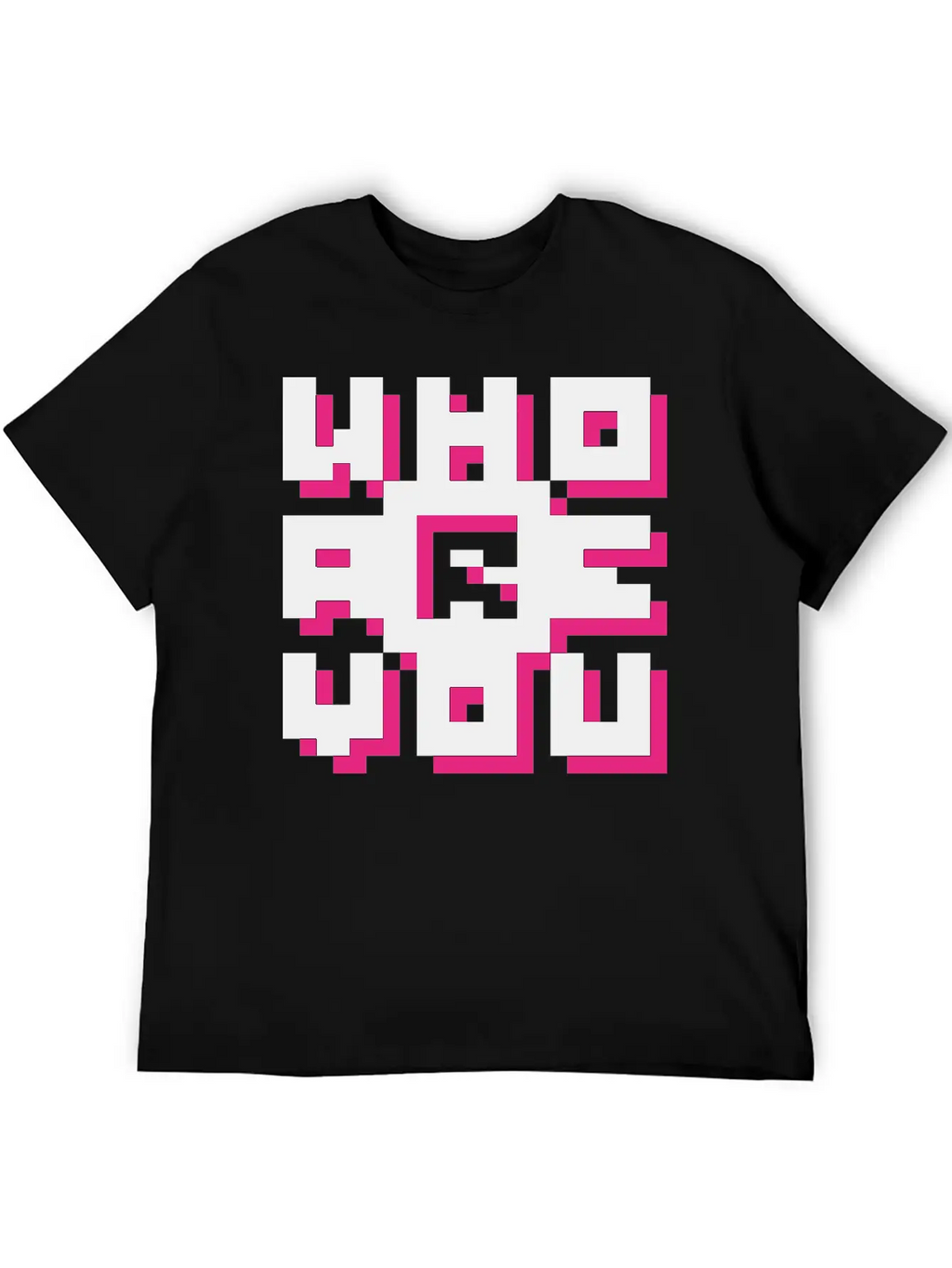 Barcode / Who Are You? Minimal Design Art Breathable Graphic T-Shirt – Perfect For Casual Days