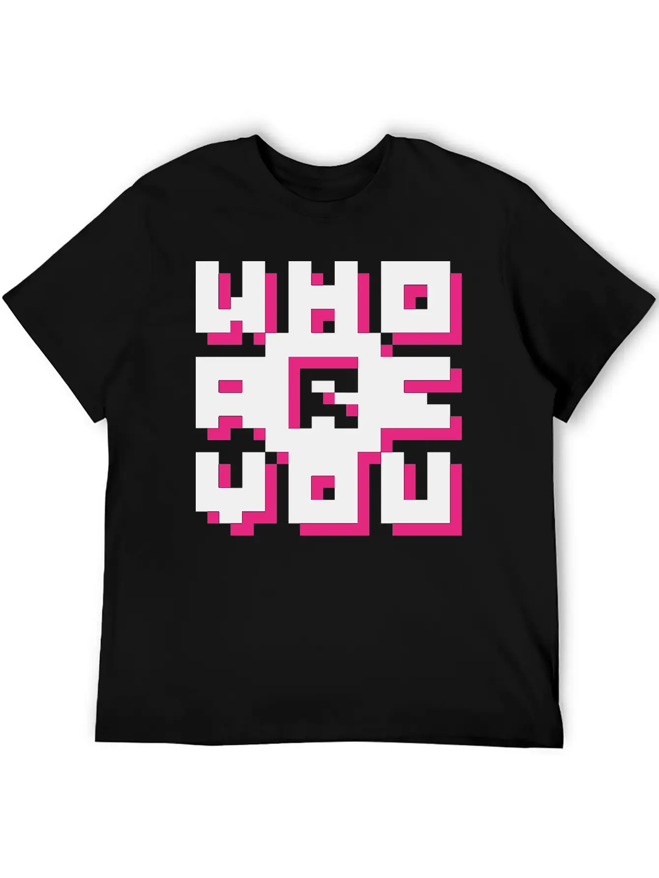 Barcode / Who Are You? Minimal Design Art Breathable Graphic T-Shirt – Perfect For Casual Days